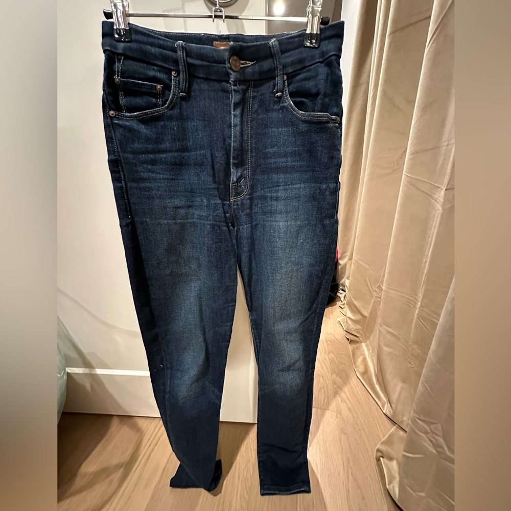 Mother jeans, dark wash, skinny jean